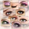 eye makeup collage