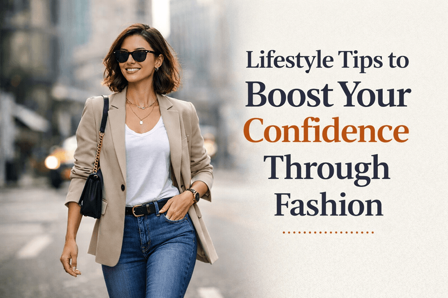 Power dressing outfit representing lifestyle tips to boost confidence through fashion